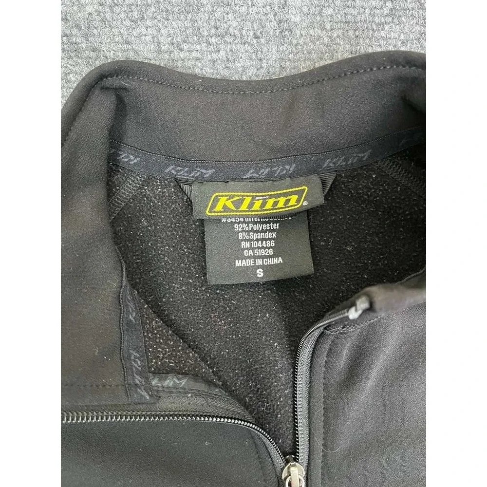 Klim Inferno Jacket Men's Small Black Full Zip Fleece Snowmobile Moto‎ Coat